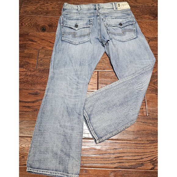 Silver Jeans Co. Other - Silver Jeans Co. Mens W34/L30 Relaxed Fit ZAC Light Wash Jeans Western Country